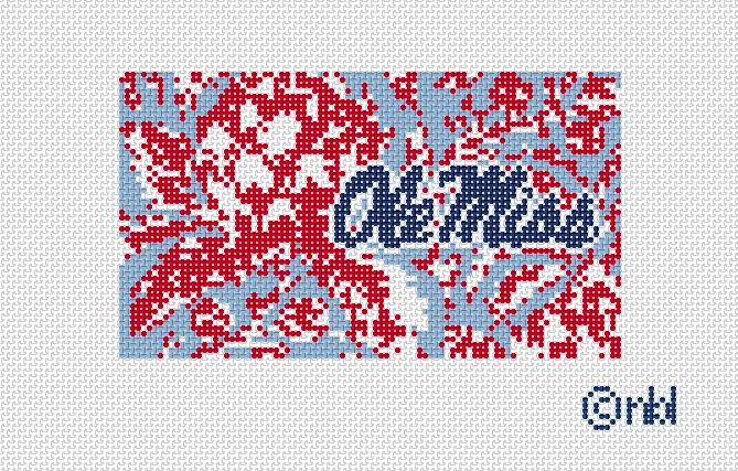 Ole Miss Artichoke Purse Insert