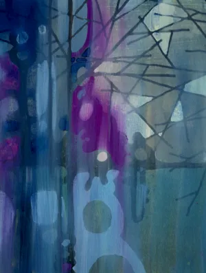 Other Side   Original Painting by Nancy Tobin - Small Landscape Artwork