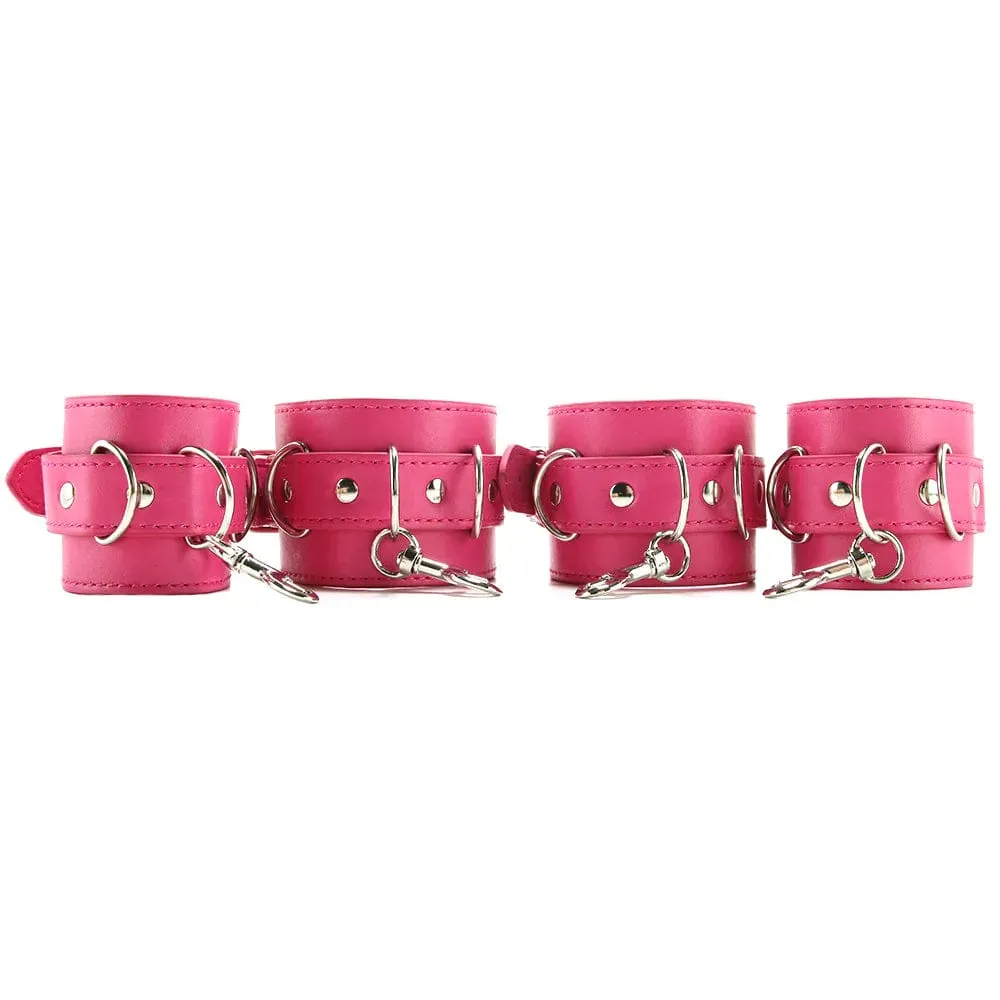 Ouch! - Hand and Leg Cuff Set in Pink