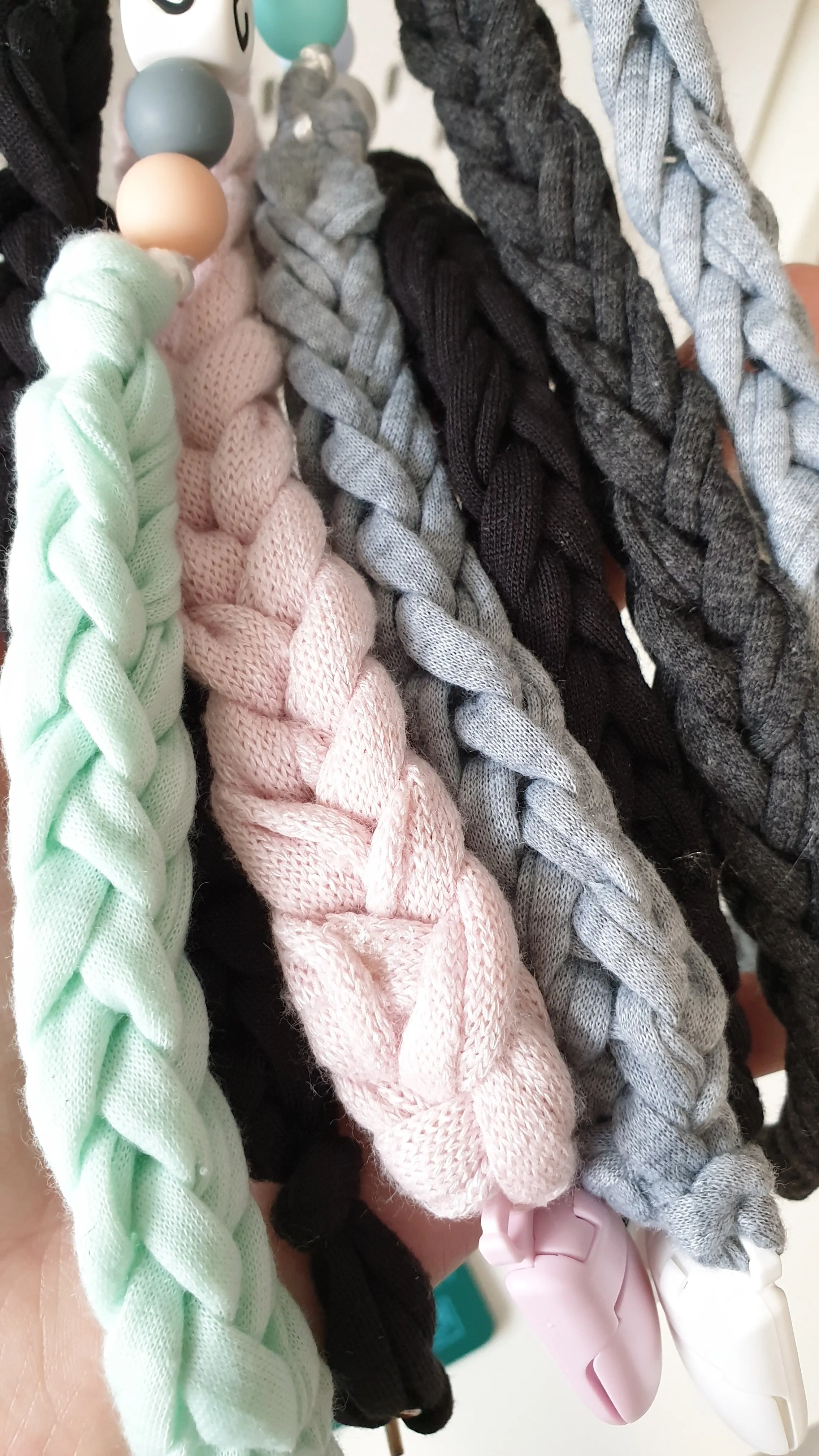 Personalised Braided Pacifier Clip