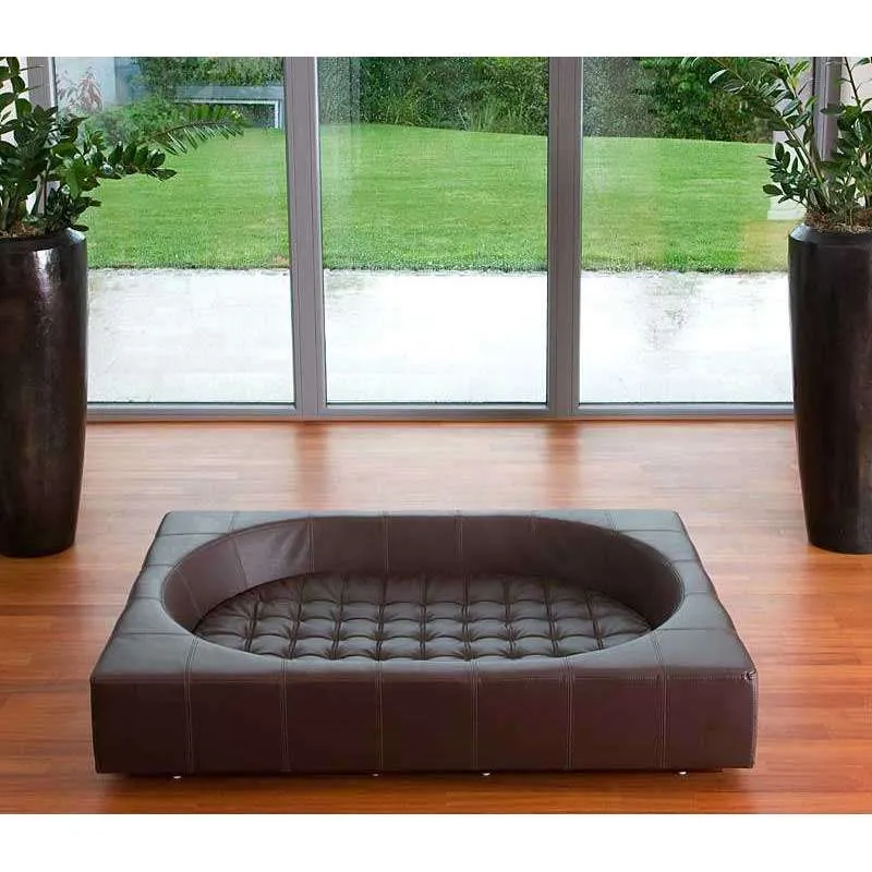Pet Interiors Cube Faux Leather Dog Bed