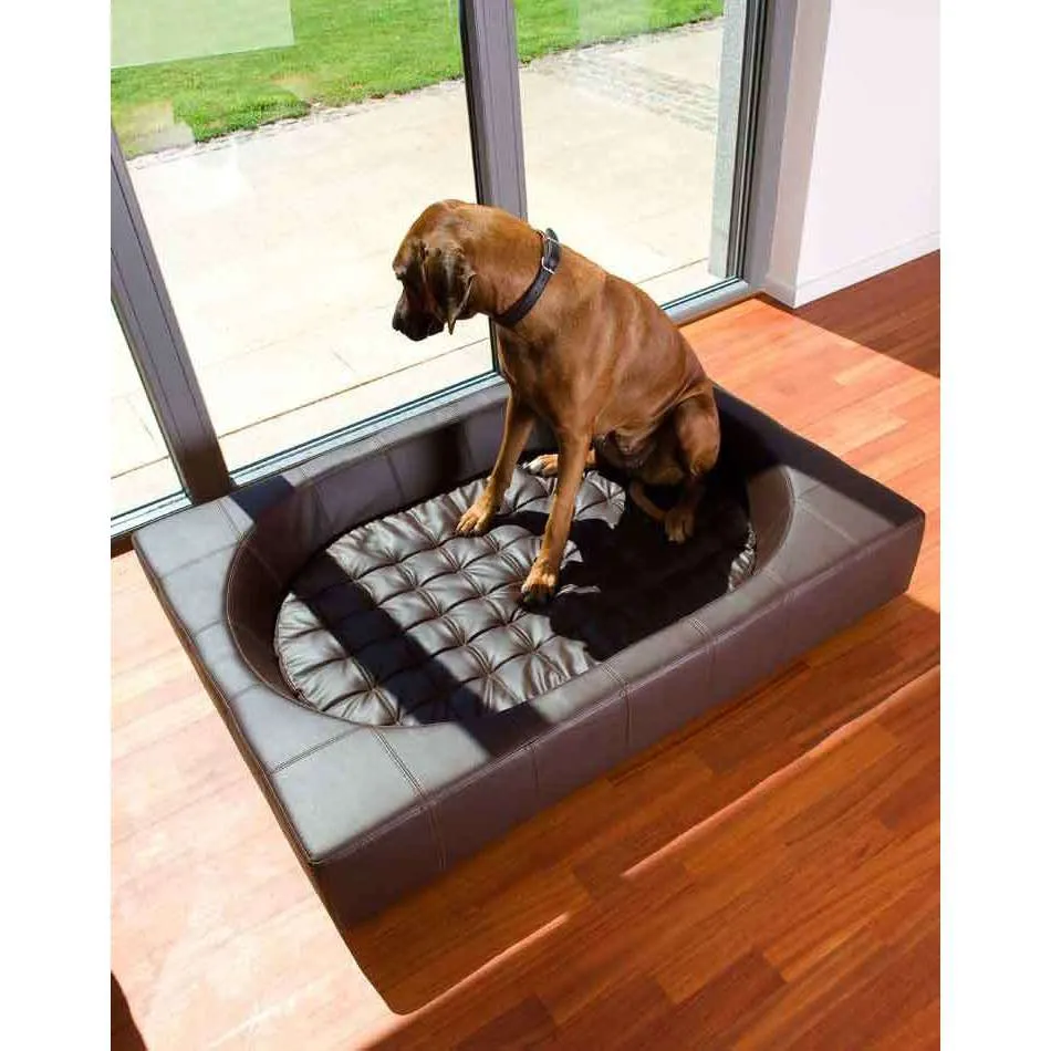 Pet Interiors Cube Faux Leather Dog Bed