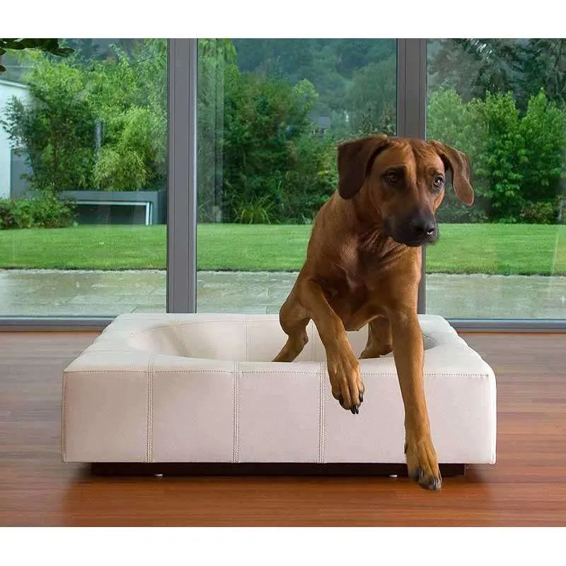 Pet Interiors Cube Faux Leather Dog Bed