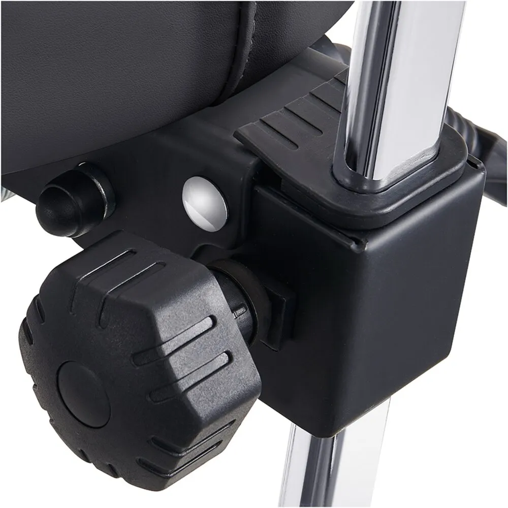 Polaris Rolling Stool - BLACK / 21" - 29" Adjustable Seat Height   5 Wheel Base by DIR Salon Furniture