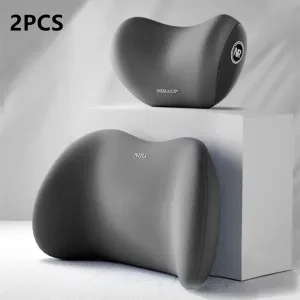 Premium Memory Foam Car Neck Support Seat Pillow Set
