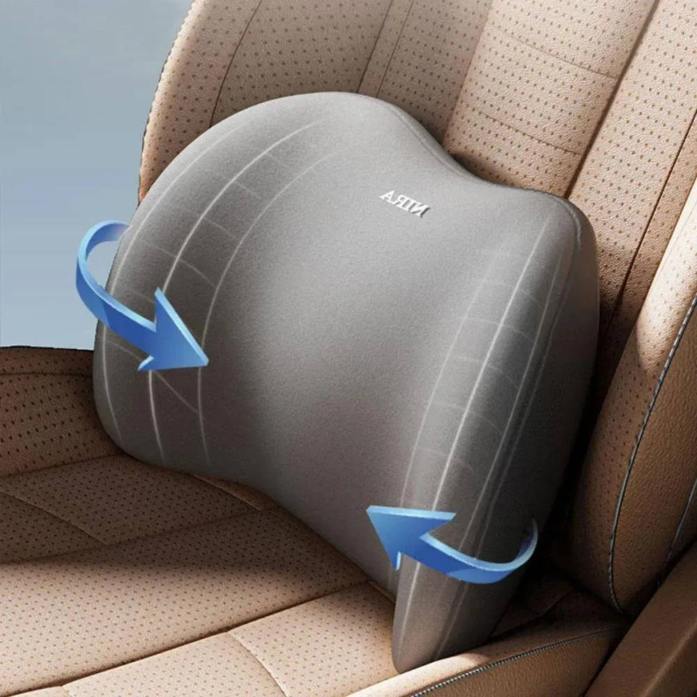 Premium Memory Foam Car Neck Support Seat Pillow Set
