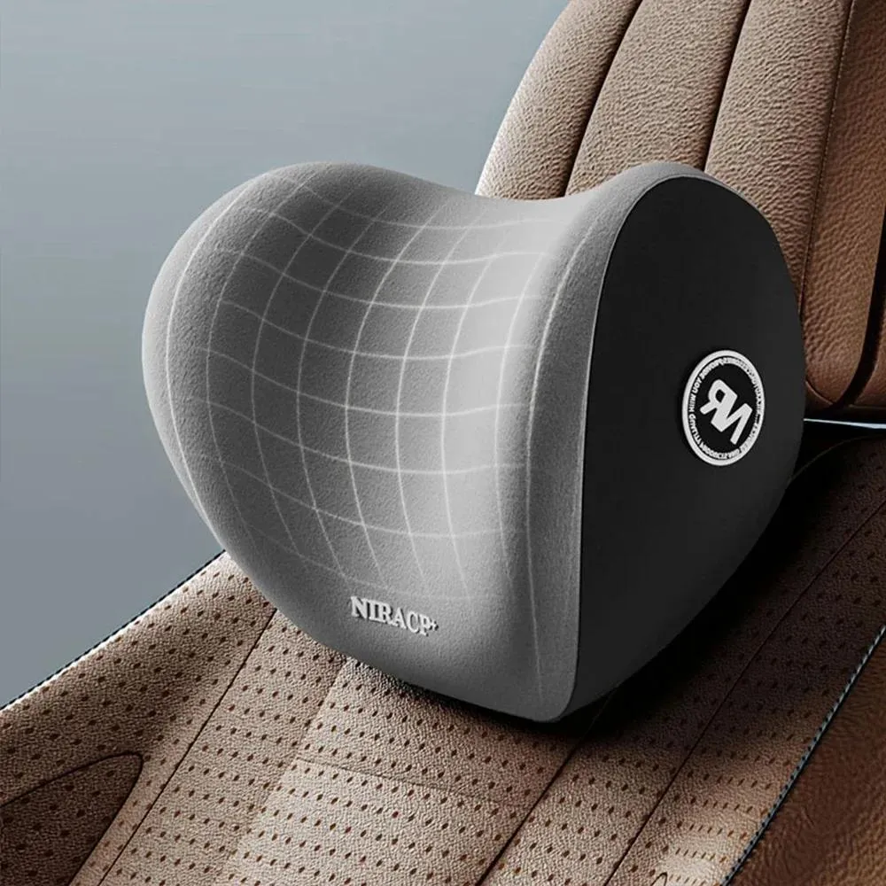 Premium Memory Foam Car Neck Support Seat Pillow Set