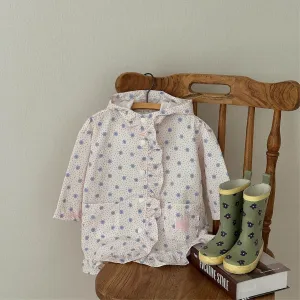 Printed Rain Coat, Floral