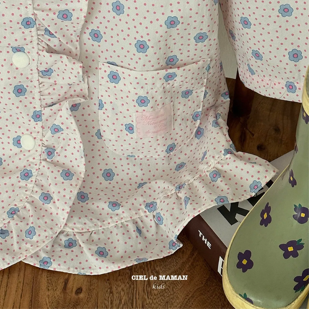 Printed Rain Coat, Floral