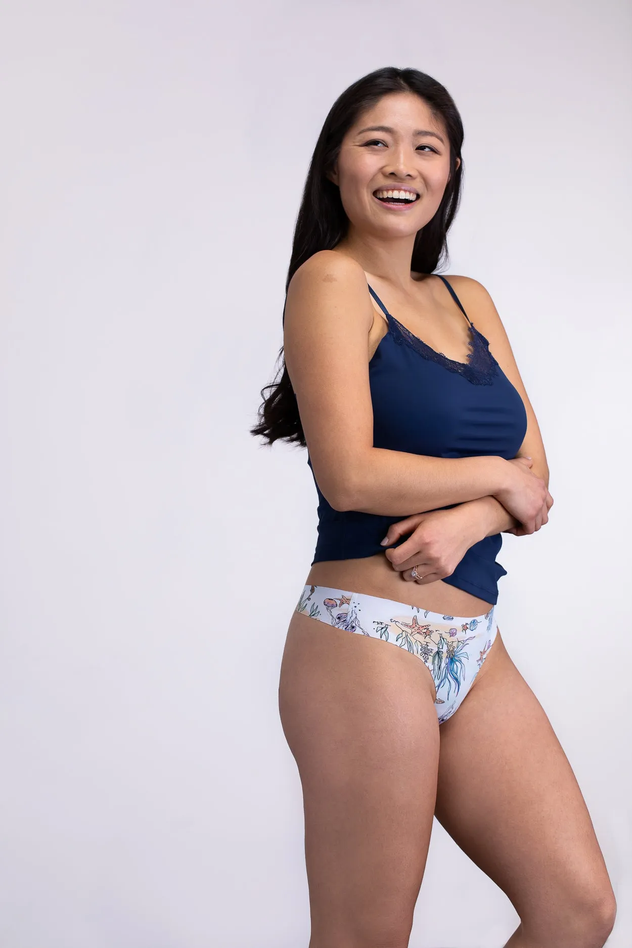Printed VIP Seamless Thong