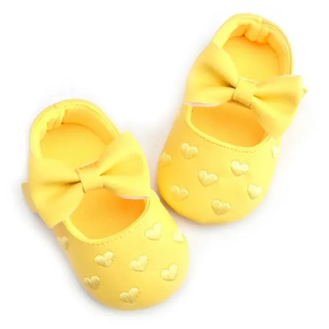 PU Leather Baby Moccasins - Bow Fringe Crib Shoes