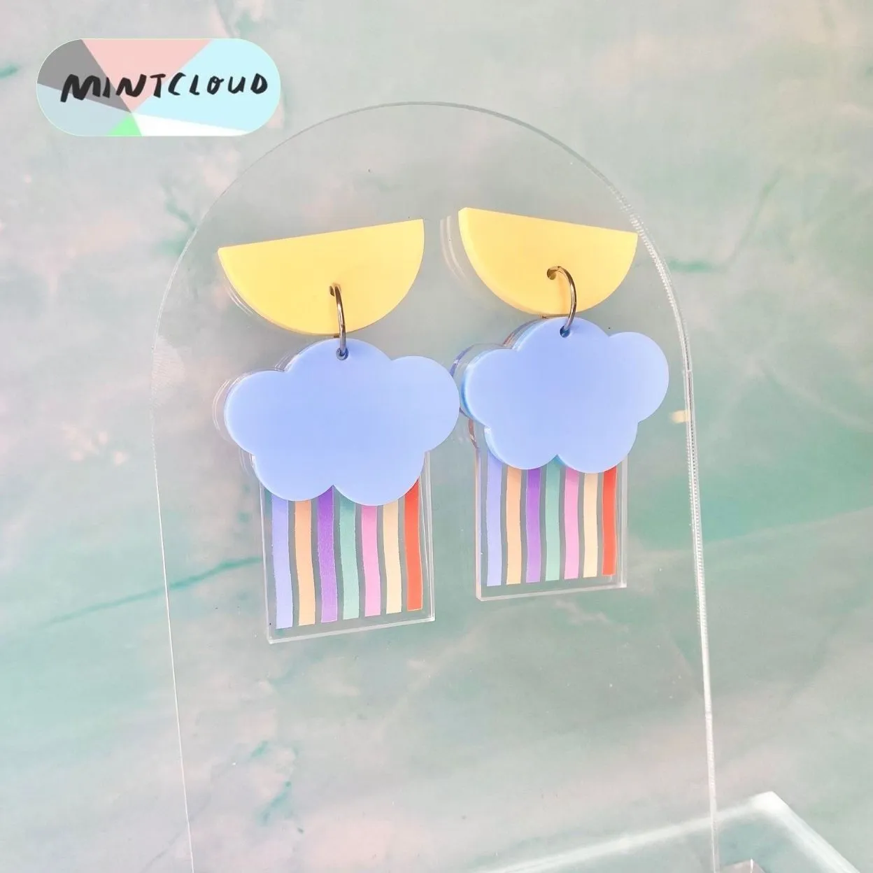 Rainbow Rain Dangles