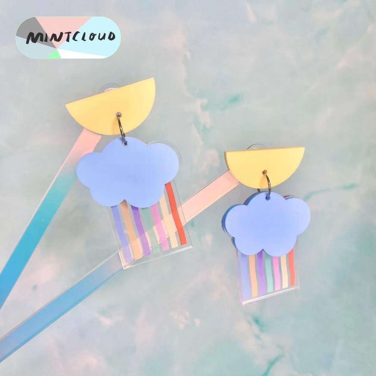 Rainbow Rain Dangles