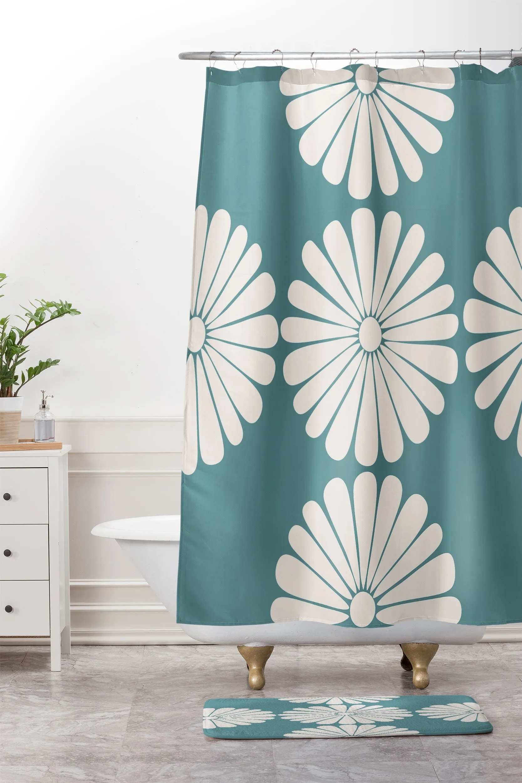 RETRO DAISY XXIII MEMORY FOAM BATH MAT