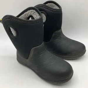 Size 12: Jan & Jul Black Heathered Insulated Rain Boots