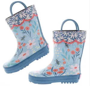 Size 8: Stephen Joseph Rain Boots - BEE - NEW