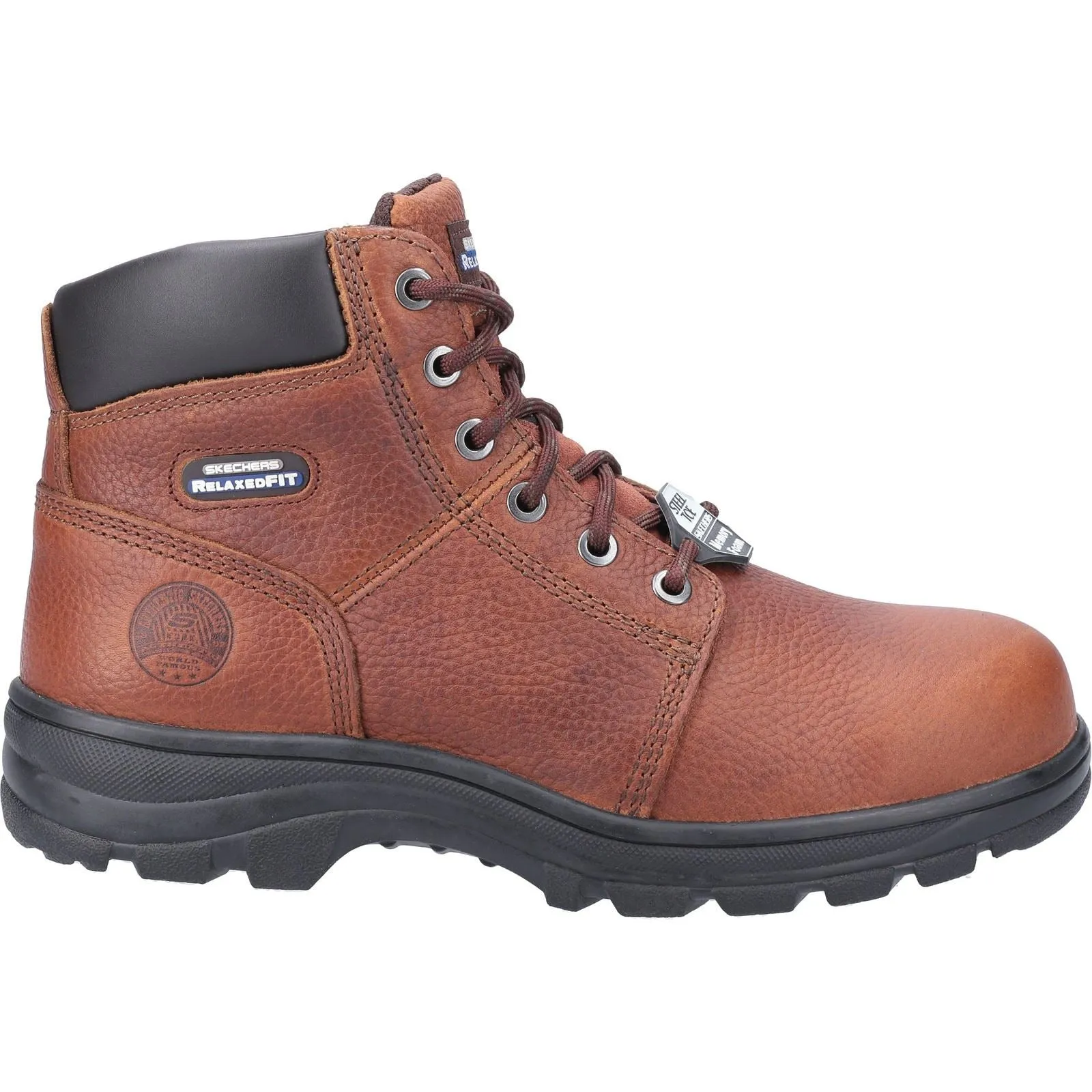 Skechers 77009EC Workshire Sicherheitsstiefel für Herren in weiter Passform