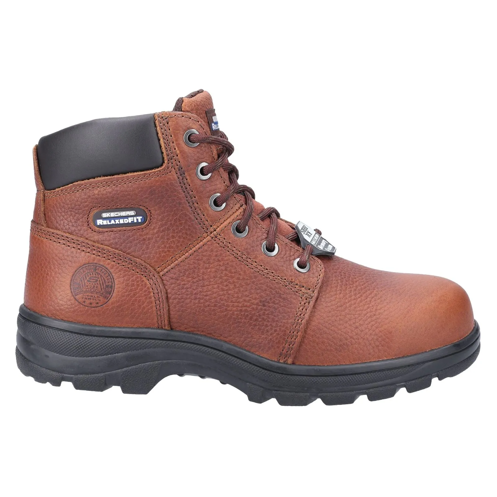 Skechers 77009EC Workshire Sicherheitsstiefel für Herren in weiter Passform