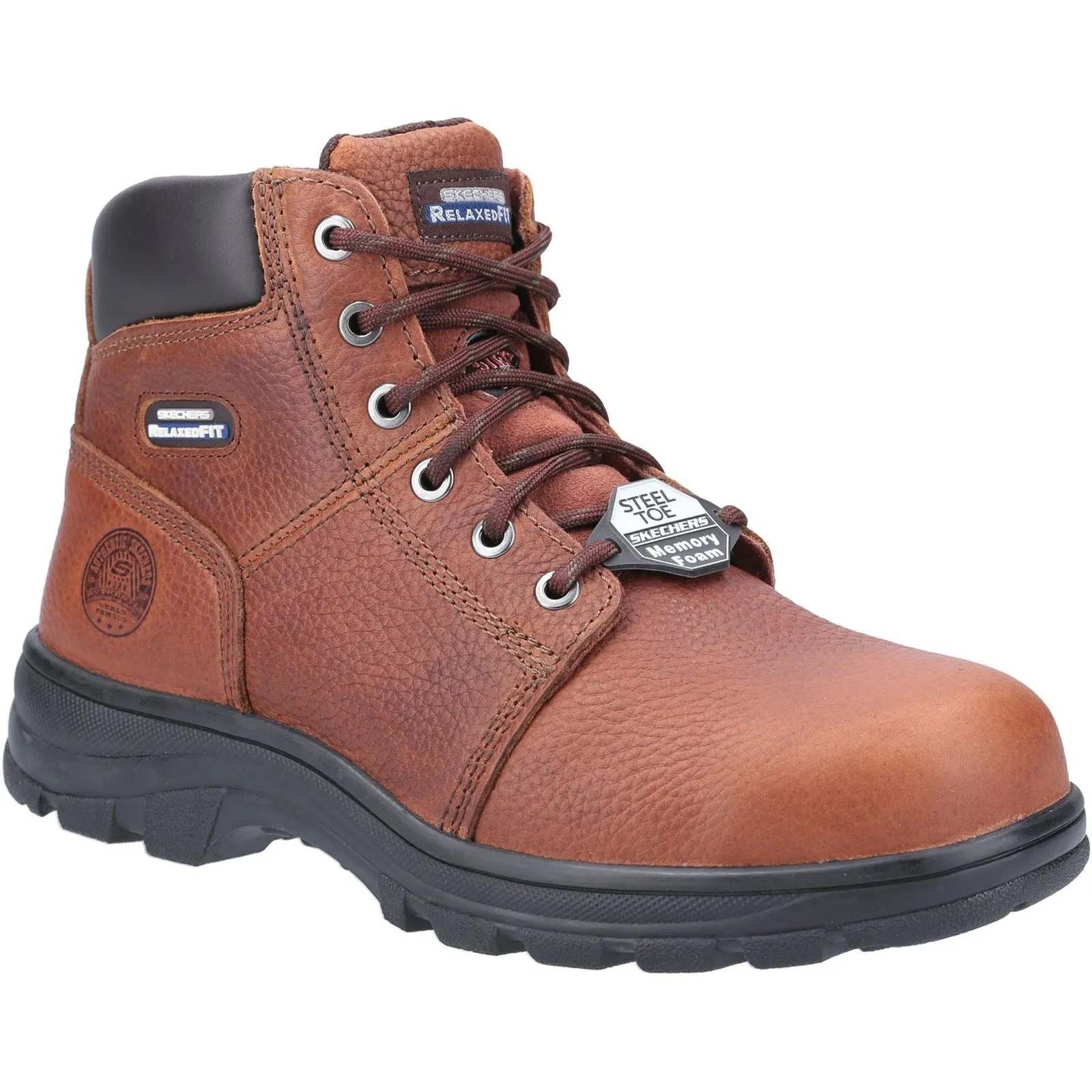 Skechers 77009EC Workshire Sicherheitsstiefel für Herren in weiter Passform