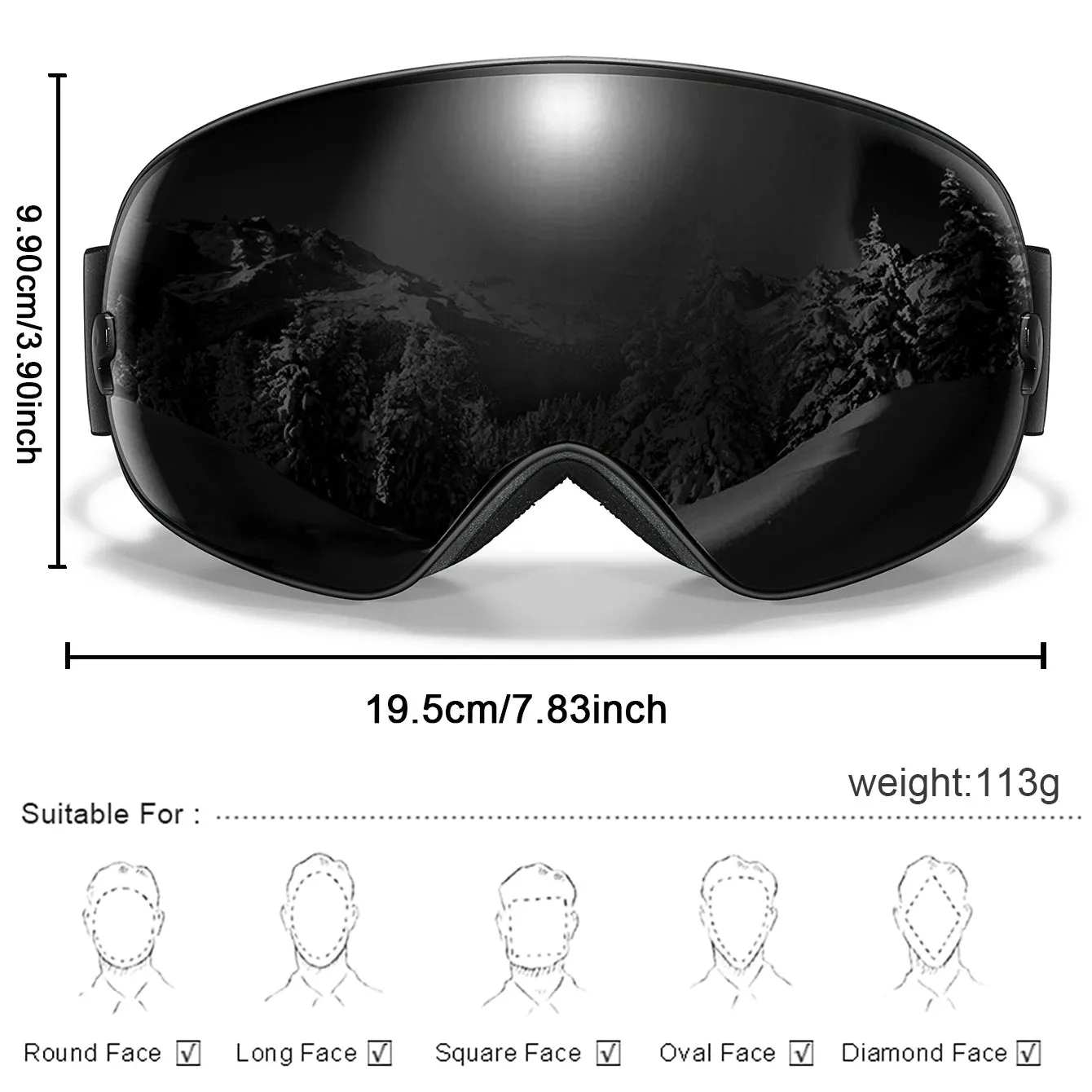 Snow Ski Goggles