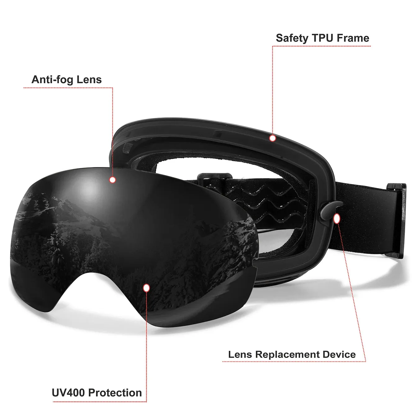 Snow Ski Goggles