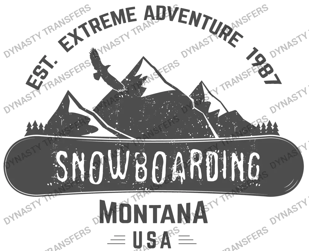 Snowboarding Montana