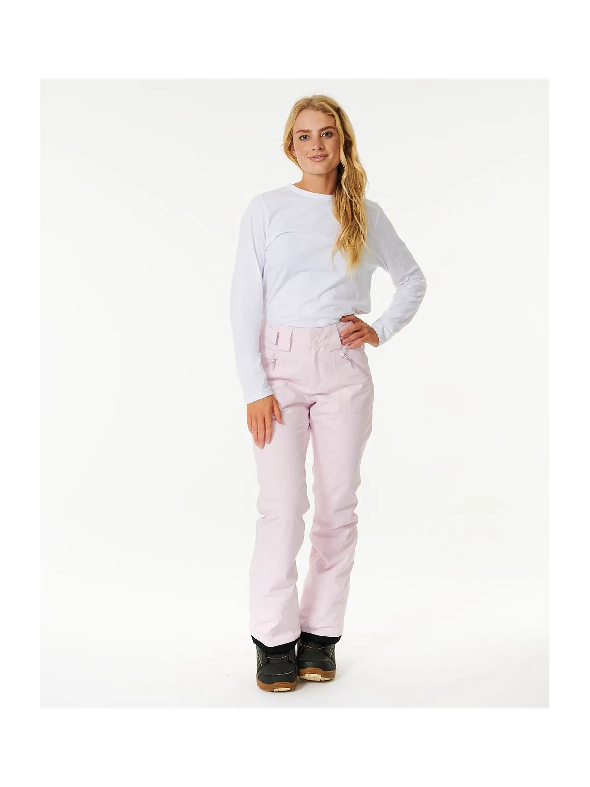 Spodnie narciarskie RIP CURL Rider High Waist Pant 10K/10K bordowy