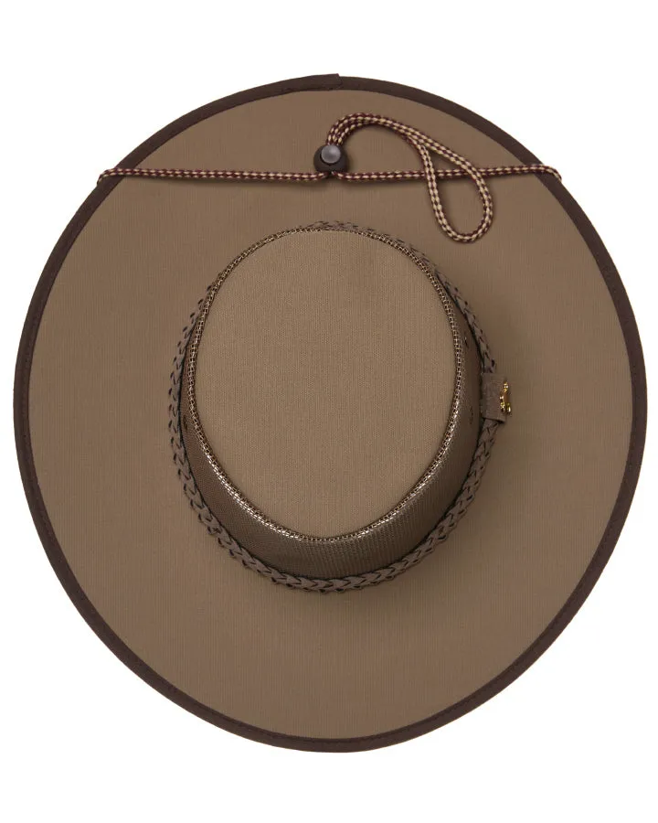 Statesman Sea Breeze Mesh Canvas Hat Brown