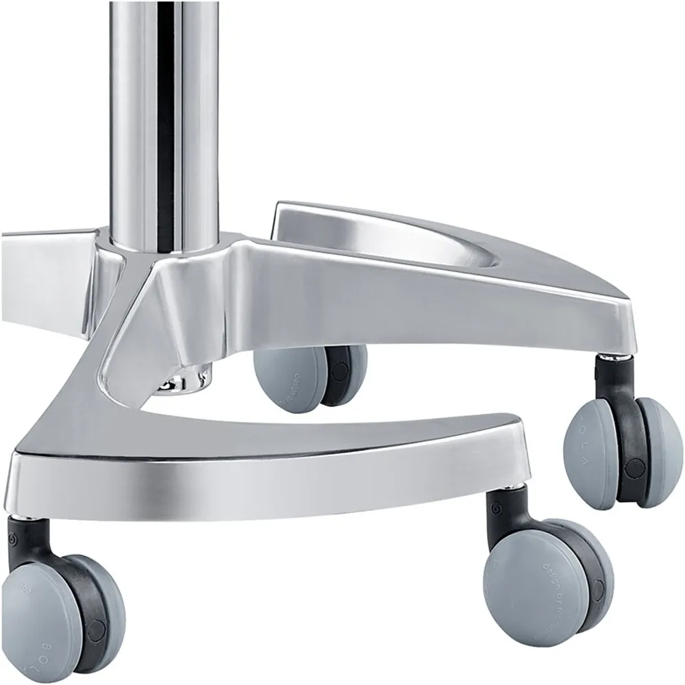 Tao Saddle Stool - GRAY / 21" - 29" Adjustable Seat Height   6 Wheel Base by DIR Salon Furniture
