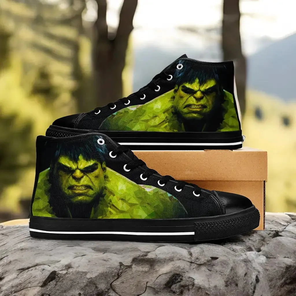 The Incredible Hulk Shoes High Top Sneakers for Kids and Adults