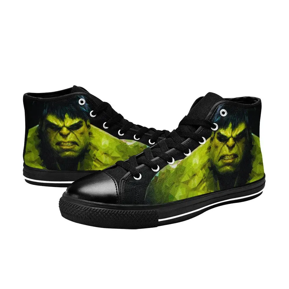 The Incredible Hulk Shoes High Top Sneakers for Kids and Adults