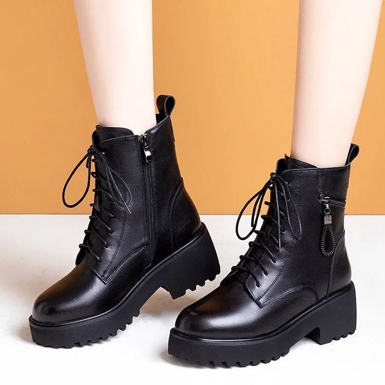 Thick-soled Fluffy Snow Boots