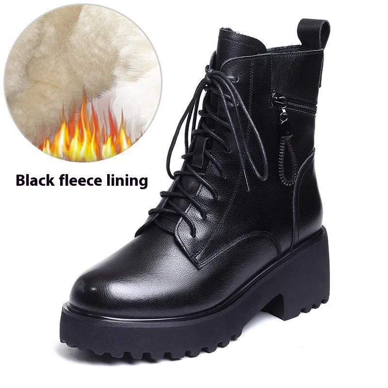 Thick-soled Fluffy Snow Boots