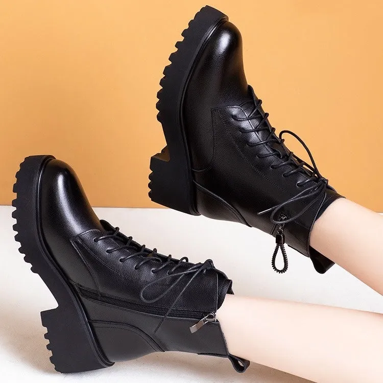 Thick-soled Fluffy Snow Boots
