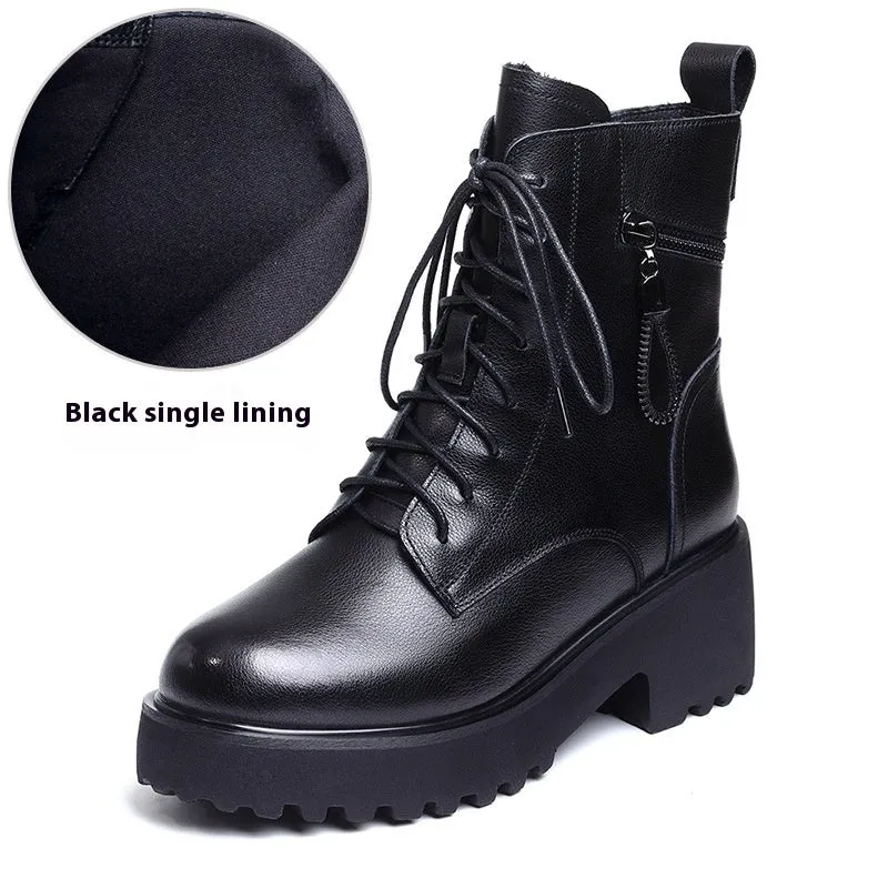 Thick-soled Fluffy Snow Boots