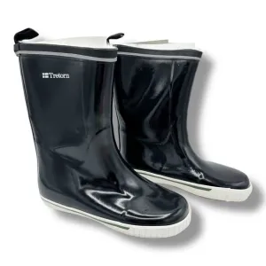 Tretorn Fleece Lined Black Skerry Rain Boots Size Women’s 4  Mid Calf Waterproof