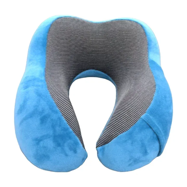 U-Shaped Memory Foam Neck Pillows Soft Travel Pillow Massage Neck Pillow Sleeping Airplane Pillow Cervical Healthcare Neck Spine Comfort