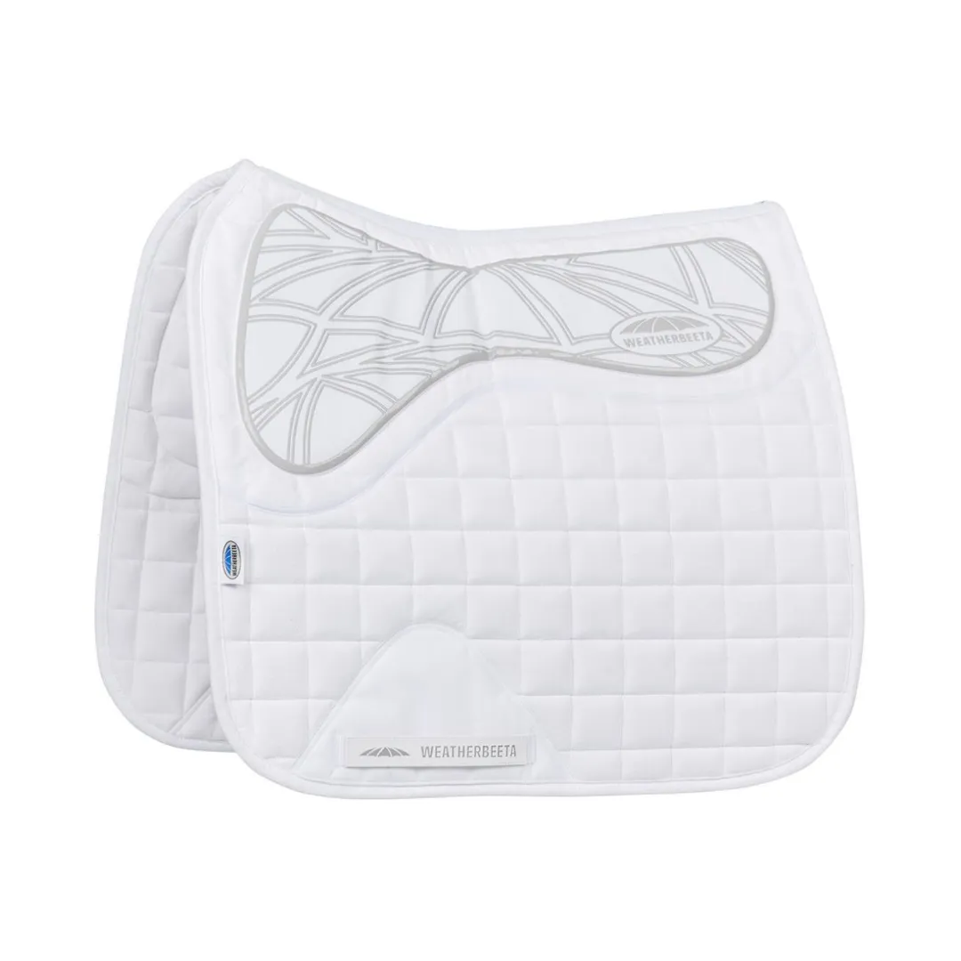 Ultra Grip Dressage Saddle Pad - White
