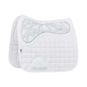 Ultra Grip Dressage Saddle Pad - White
