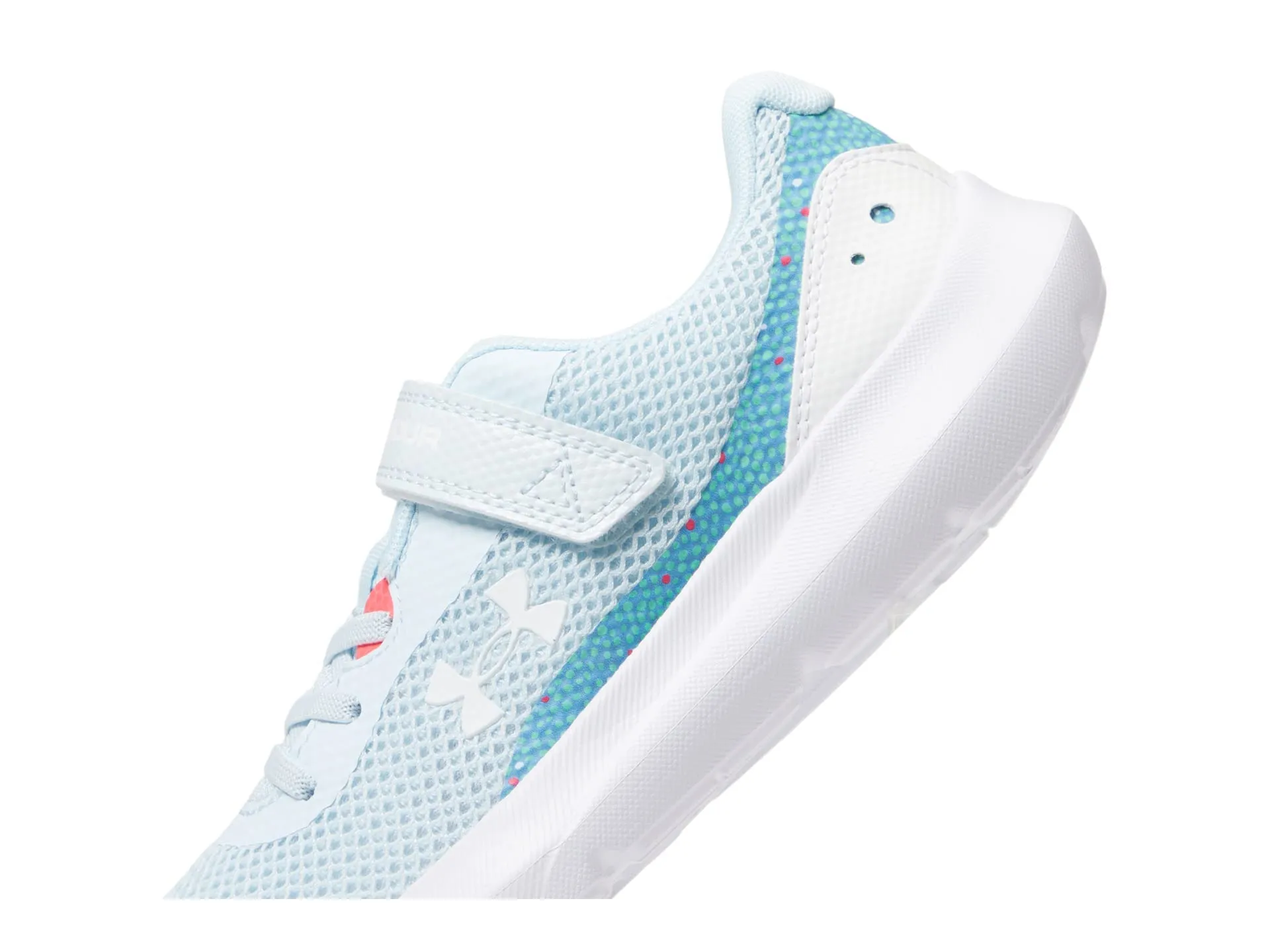 Under Armour Girl's Surge 3 Alternate Closure Print (Little Kid) Halogen Blue/Pink Shock/White 2.5 Little Kid M