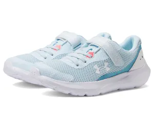 Under Armour Girl's Surge 3 Alternate Closure Print (Little Kid) Halogen Blue/Pink Shock/White 2.5 Little Kid M
