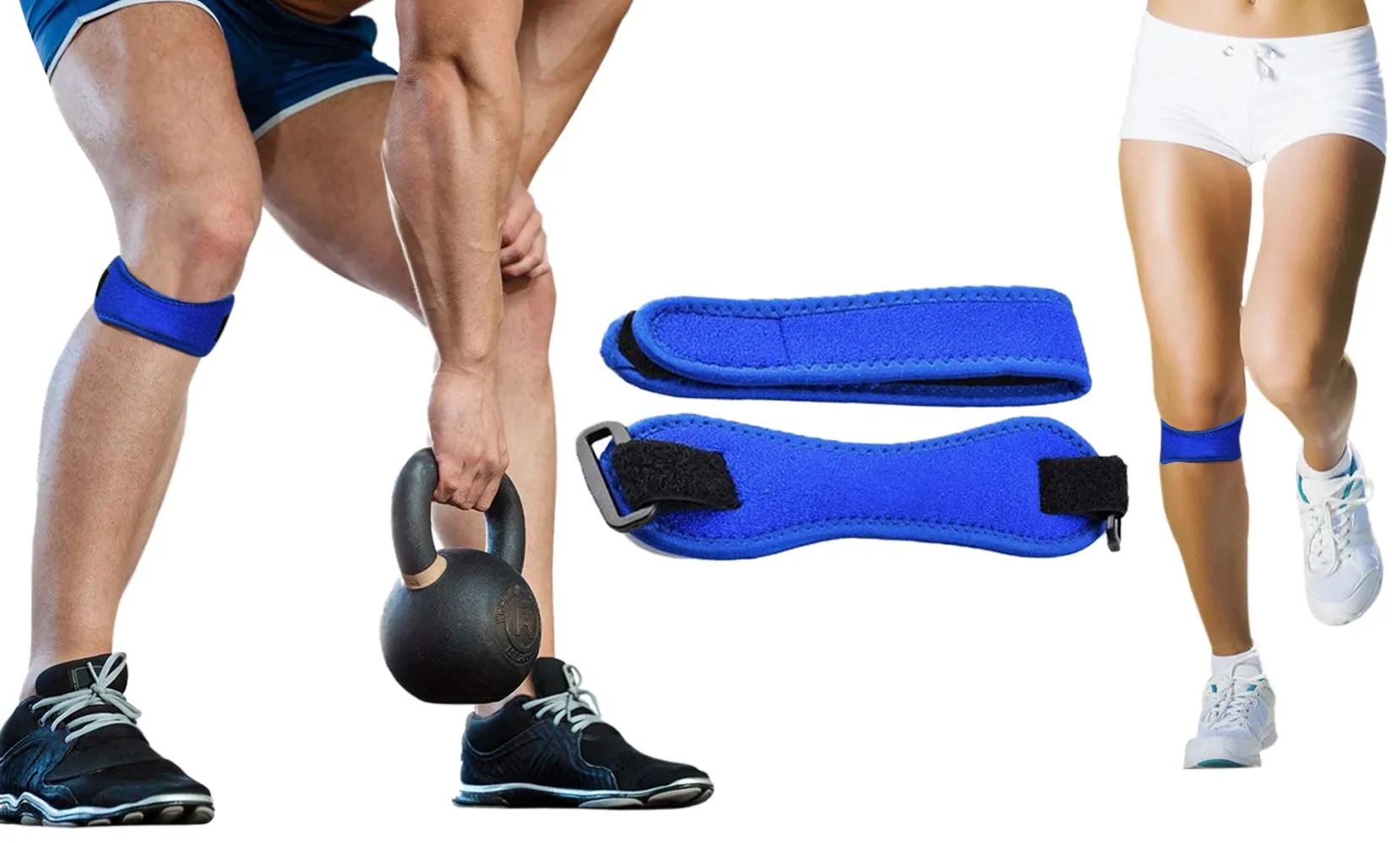 Unisex Compression Pain Relief and  Recovery Patella Knee Strap (1-Pack)