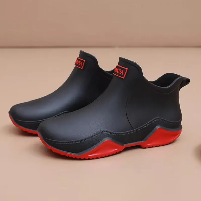 Unisex Rain Shoes Ankle Women Waterproof Shoes