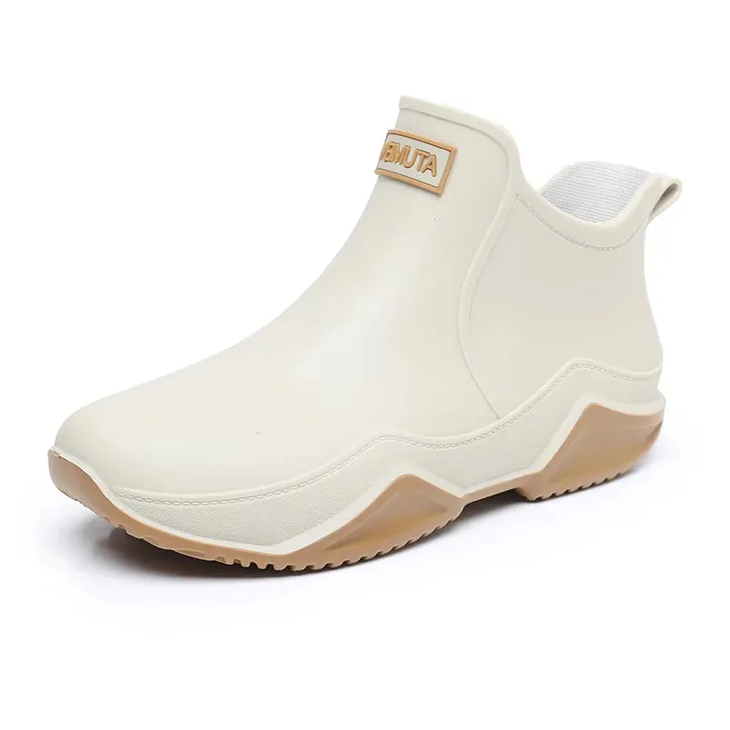 Unisex Rain Shoes Ankle Women Waterproof Shoes