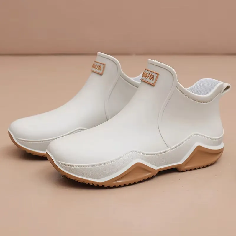 Unisex Rain Shoes Ankle Women Waterproof Shoes