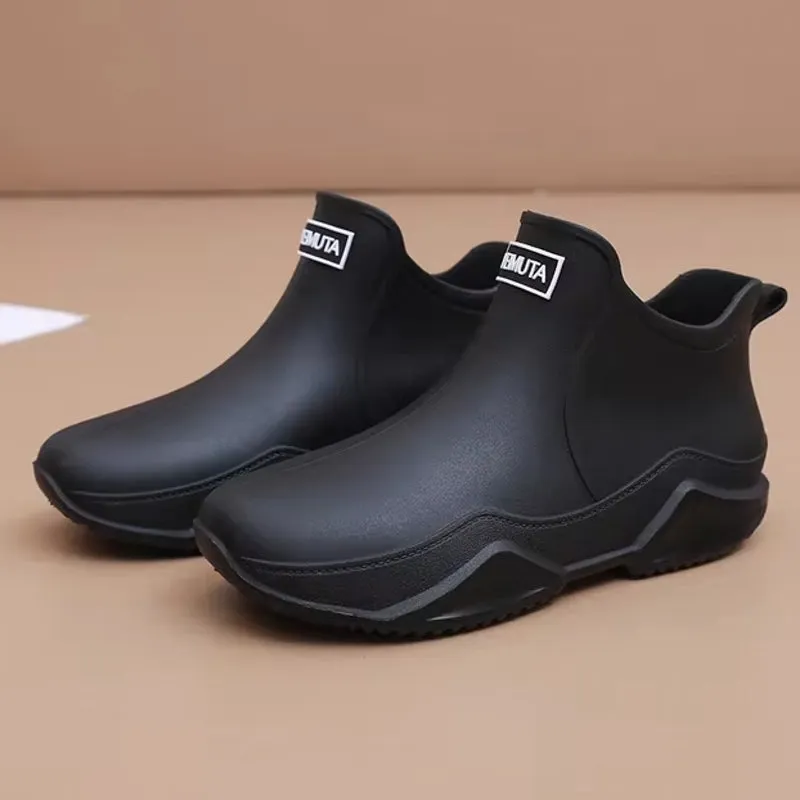Unisex Rain Shoes Ankle Women Waterproof Shoes
