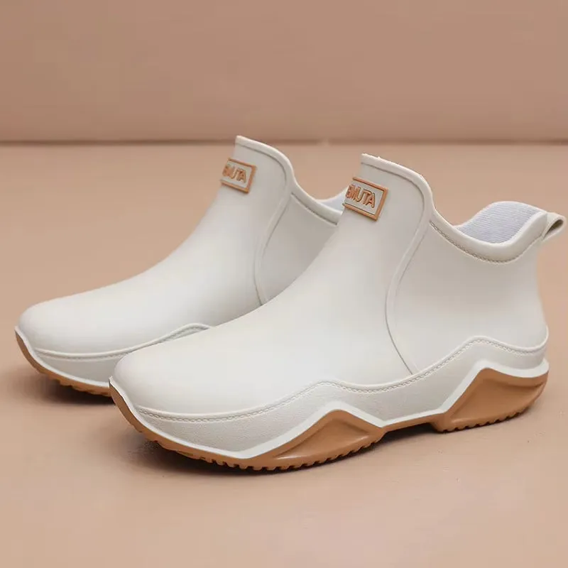 Unisex Rain Shoes Ankle Women Waterproof Shoes