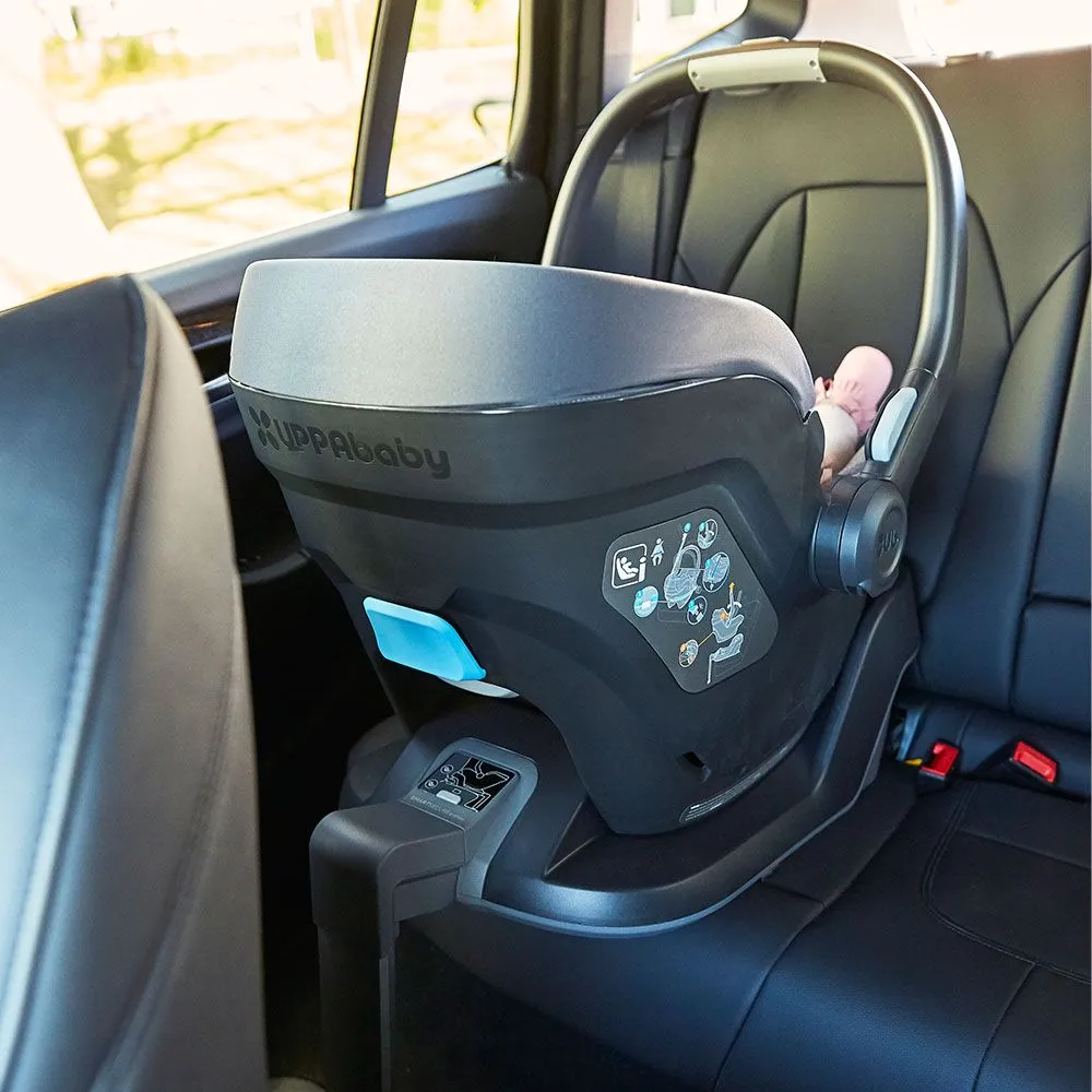 UPPAbaby Mesa i-Size Infant Car Seat - Emmett (Sage Green Melange) - with FREE Isofix Base
