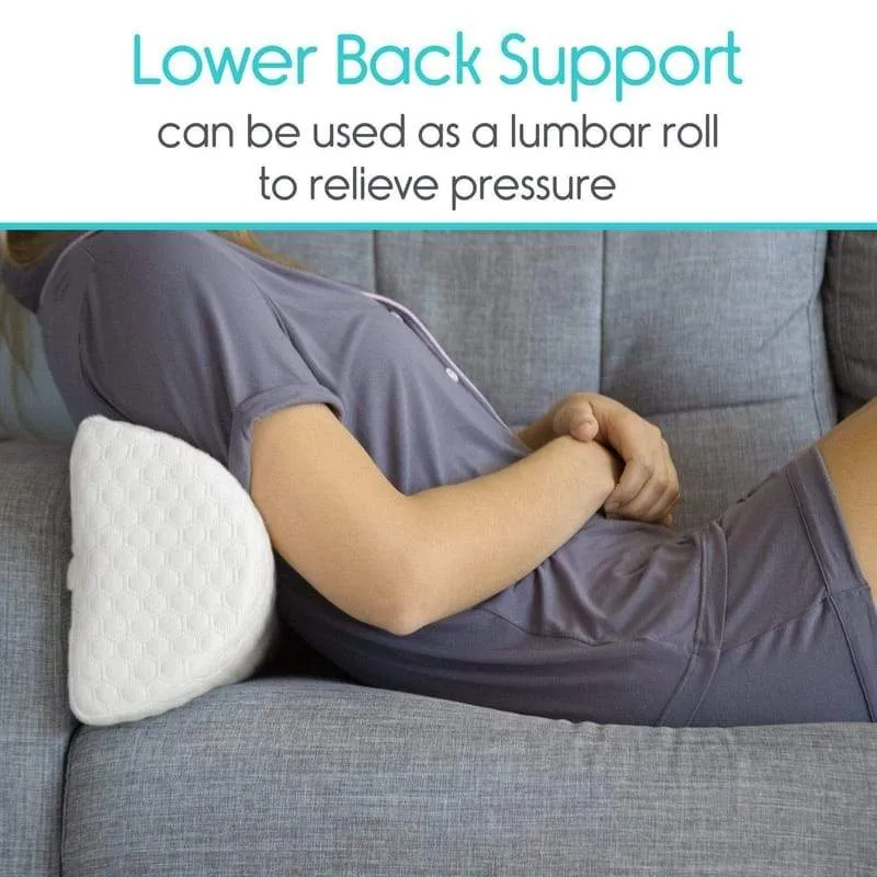 Vive Health Xtra-Comfort Half Moon Bolster Pillow