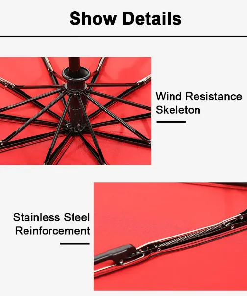 Windproof Double Layer Fully Automatic Resistant Umbrella